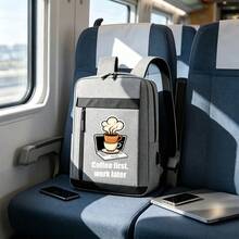 Coffee Cup Pattern Campus Backpack For Boys, White Text Print, Business Backpack, Multi-Color Options, Girls Backpack, Suitable For Campus, Short Trips, Student Campus, Daily Commute And Work, All-Season Large Capacity Compartment Can Store Laptop And Various Learning Supplies - Backpack - View 7
