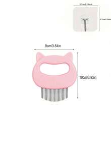 Cat Grooming Comb: Gentle Massage Deshedding Brush - Bathing And Massage Comb, Universal Grooming Brush Suitable For Cats And Dogs. Made Of Durable Plastic, Specially Designed For Cat Care And Deshedding Season. - Multicolor - View 3