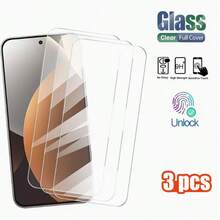 3pcs/Pack, Compatible With Redmi 17 4G/17 5G/13C/14C/15C/A5/15/A7 Pro High Definition Edge Glue Full Coverage Tempered Glass Screen Protector, Anti-Scratch Film, Phone Protection, High Clarity, Smooth Surface, Shatter-Resistant Material, Durable Glass, Anti-Scratch Anti-Drop, High Sensitivity, Smooth Operation, Screen Protector - Clear - View 18