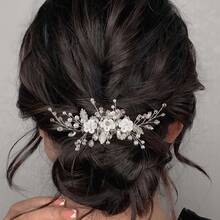 1pc Casual Party Elegant Iron Hair Comb Bridal Wedding Hair Accessory All Seasons - Multicolor - View 4