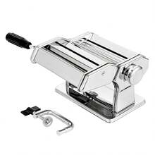 9-Thickness Adjustable Pasta Maker, With Wide Accessories, For Making Spaghetti, Lasagna, Wonton, Noodles - Durable And Easy To Use Kitchen Tool - Silver - View 12