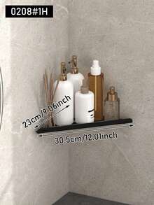 1/2/3pcs Corner Shower Caddy, Bathroom Storage Rack, Indoor Shower Shelf, Kitchen Bathroom Organizer, Space-Saving Triangle Rack - Wall-Mounted Bathroom Shampoo, Body Wash And Cosmetic Storage Rack - Easy To Install, Bathroom Accessories - Multicolor - View 12