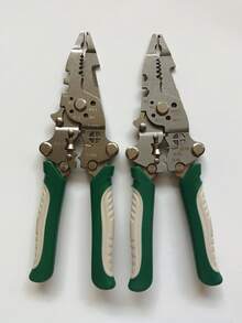 1pc Foldable Multi-Function Industrial Grade Electrician Wire Stripper - High Carbon Steel Durable Precision Tool, Supports Stripping, Cutting, Crimping, Essential For Electrical Repair Work And Home Electrician Use - Foldable Wire Strippers - View 11