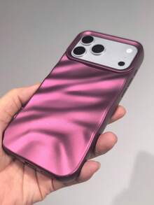 Luxury Cherry Red Water Ripple Phone Case Compatible With Iphone 18 Pro Max/18 Pro/18/17 Pro Max/17 Pro/17/16 Pro Max/16/16 Pro/16 Plus/15/15 Pro Max/15 Pro/15 Plus/11/12/13/14 Pro Max/12 Pro/12 Pro Max/13 Pro/13 Pro Max/14 Pro/14 Pro Max/14 Plus, Light Luxury Design, INS Style, High-End Feel, New Arrival, Gentle Elegant Exclusive Phone Protective Case For Women - Cherry Red - View 7