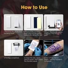 Mini Tattoo Paper Carbon 53mm Tattoo Stencil Transfer Paper Template Copier For 2inch Pocket Tattoo Thermal Printer - Tattoo Transfer Paper - View 7