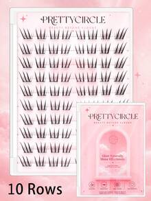 WANPIN False Eyelashes For Beginners! Glue-Free Segmented Design, No Glue Needed, No Skill Required, Instant Natural Electric Eyes - C - View 6