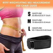 1pc Unisex EVA Weightlifting Waist Belt, Adjustable Waist And Back Support, Hook And Loop Closure, Hand Wash Only, No Charging Required, Women's Back Support Belt, Men's Waist Belt, Weight Loss Belt, Postpartum Abdominal Binder, Pregnancy Belly Band, Men's Accessory, Suitable For Youth, Students, White-Collar, Blue-Collar, Outdoor, Fitness, Daily Wear, Birthday Gift - Black - View 2