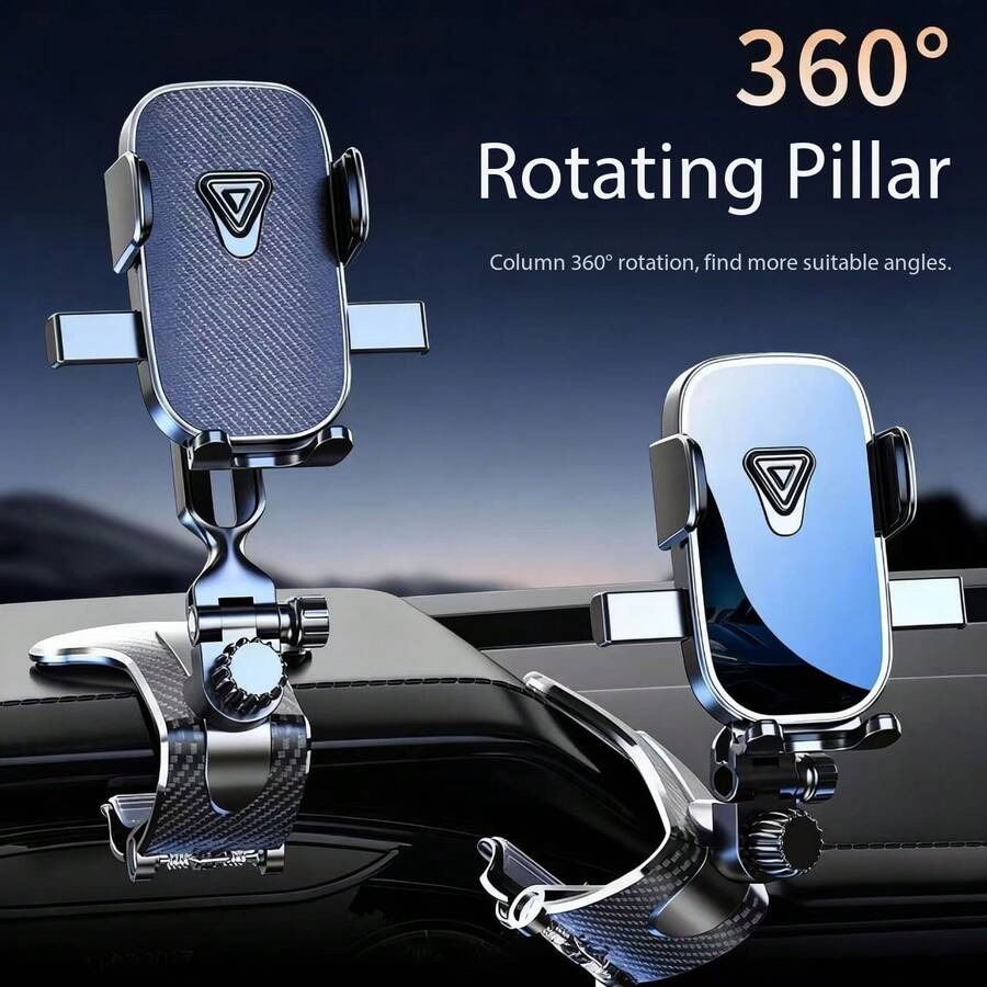 Dudukan Ponsel Multi-Sudut untuk Navigasi Mobil di Dasbor: Dudukan Ponsel Silikon Anti-Selip Portabel Horizontal/Vertikal - MultiWarna - View 1