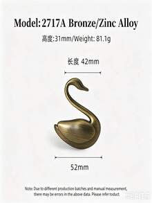 1pc Elegant Creative Swan Luxury Cabinet Drawer Door Handle Wardrobe Drawer Pull - 2717 - View 22