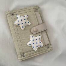 Cute Star Passport Holder And Mini Tri-Fold Card Wallet Set, PU Leather Travel Document Organizer With Card Slots, Women's Style - Multicolor - View 14