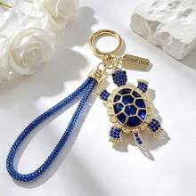 1pc Women's Turtle Keychain, Faux Crystal Turtle Key Ring, Cute Animal Pendant, Suitable For Handbags, Car Keys, Perfect Gift For Back To School, Birthday - Multicolor - View 16