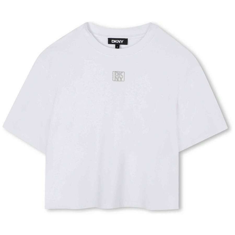 DKNY Young Girls T-Shirts - White - View 1