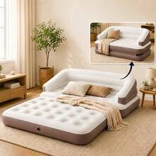 Air Mattress With Backrest, 249.93 KG Weight Capacity Air Lounge Sofa Bed, Portable Inflatable Bed For Sleeping Guest Room - C - View 10