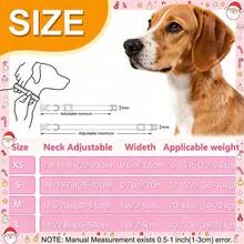 1PC Santa Claus Cartoon Print Dog Collar, Soft Adjustable Dog Collar With Quick Release Buckle, Adjustable Strap, Zinc Alloy D-Ring, Festive Christmas Pet Collar For Small Medium Large Dogs And Cats, Holiday Gift For Boys And Girls - Pink - View 7