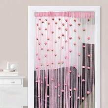 String Curtain Panels Door Fly Screen Room Divider Hanging Rose Flower Curtains - UK-l434002 - View 2