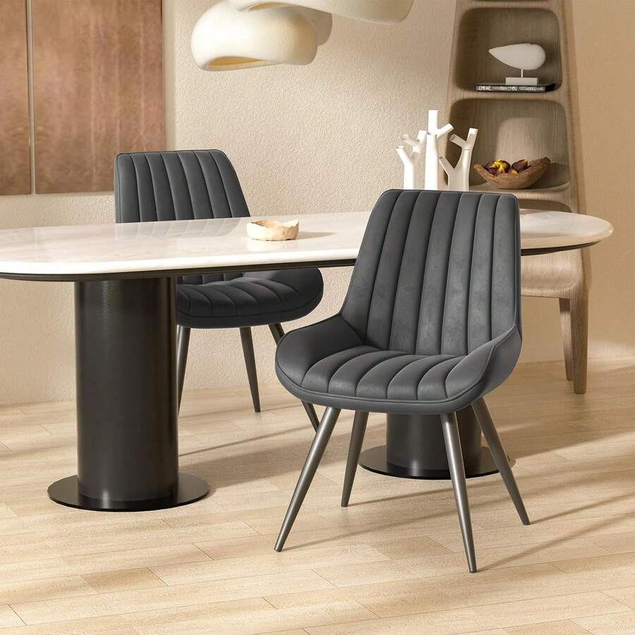 Dining Chairs - Dark Grey - View 1