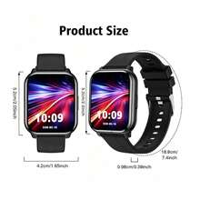 ZhiKexing 1.83 Inch Full Screen Smart Watch, Compatible With IOS And Android Phones, (Bluetooth Call/Dial), Multiple Sports Modes/Massive Watch Faces/Built-In Games/AI Voice Control/Unisex Smart Sports Watch, Comfortable To Wear, Suitable For Birthday/Holiday/Lover/Gift - View 5