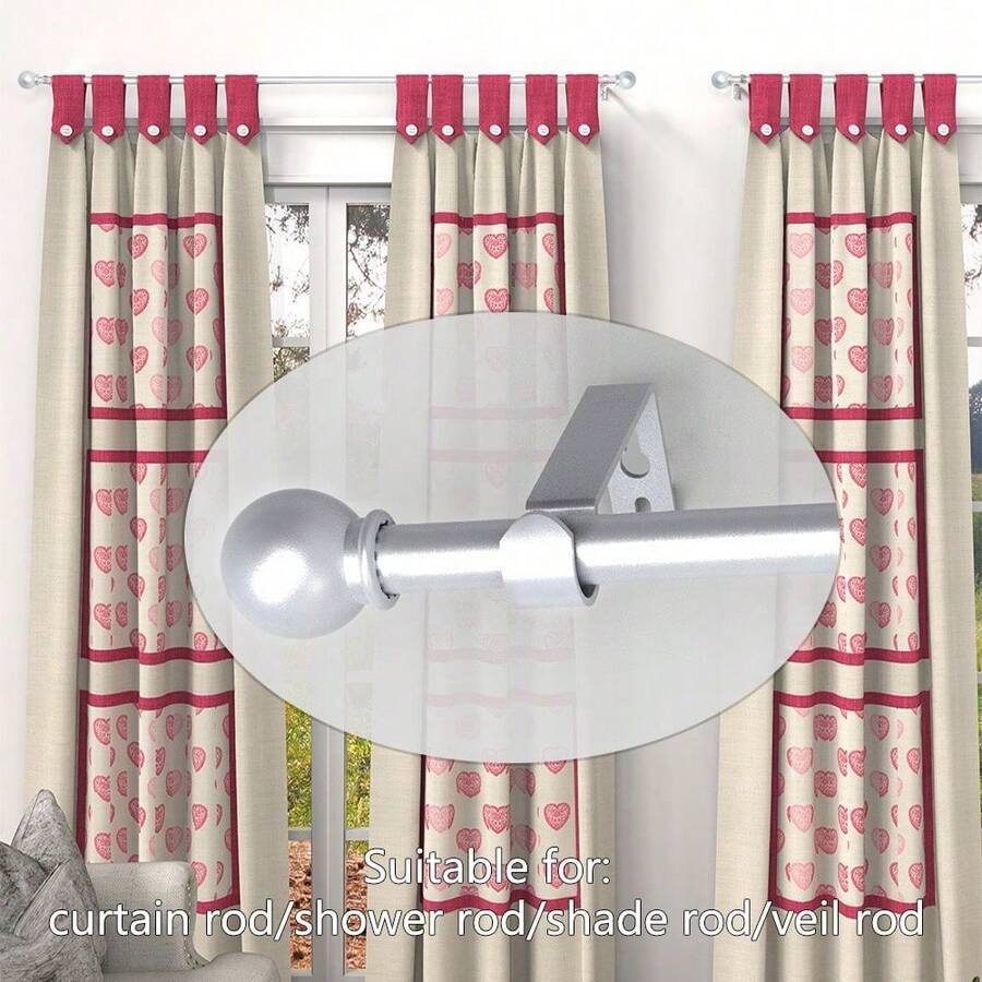 Curtain Window Rods - Silberfarben - Übersicht 1