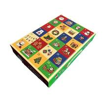 24pcs/1set New Christmas DIY Surprise Button Box, 24-Slot Christmas Advent Calendar Fun Punch Box - A - View 3