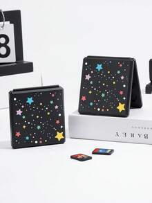 Cailai, Set Aksesori Konsol Game Switch2 (2025)/Switch NS/Switch OLED dengan Motif Bintang Warna-warni, Casing Pelindung Konsol Game/Dock Case/Tas Penyimpanan, Cangkang Lembut TPU, Cantik dan Praktis, Dudukan Portabel, Portabel untuk Perjalanan, Anti Jatuh, Anti Gores, Anti Noda, Hadiah Modis dan Romantis - View 16