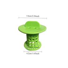 1pc Shower Drain Hair Catcher, Mushroom-Shaped Portable Hollow Drain Protector, Bathroom Bathtub Drain Clog Preventer, Easy-To-Clean Drain Filter - Multi-color - View 5