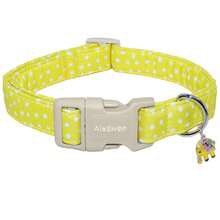 Yellow Polka Dot Adjustable Dog Collar With Quick Release Buckle, Adjustable Strap & Zinc Alloy D-Ring, Christmas Festival Pet Collar For Small, Medium, Large Dogs And Cats, Holiday Gift For Boy & Girl Pets - Yellow - View 12