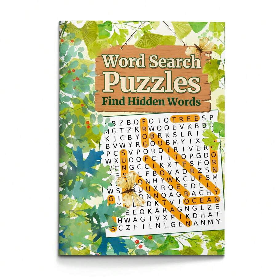 English Word Search Puzzle Notebook, Find Hidden Words, Vocabulary And Spelling Practice, Letter Recognition, Visual Search, Focus And Observation Activities For Daily Learning, Classroom And Home Practice - English Word Search Puzzle Notebook - View 1