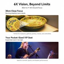 APEXEL 156mm Portrait Photography Lens, Portable 6X Optical Telephoto Lens, Compatible With IPhone & Other Phones, FMC Telescope For Camping, Sightseeing, Travel & More - A - View 6