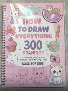 1 Buku Berisi 300 Gambar Benda Lucu, Cocok Untuk Pecinta Seni Lukis yang Ingin Belajar Menggambar Apa Saja. Buku ini menyediakan langkah-langkah detail tentang menggambar hewan, makanan, hadiah, dan hal-hal menakjubkan lainnya. "Cara Menggambar Segala Sesuatu: 300 Gambar" - MultiWarna - View 12