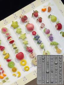DIY High Transparency 3D Cute Seal & Fruit Collection Nail Art Silicone Mold - Clear - View 12