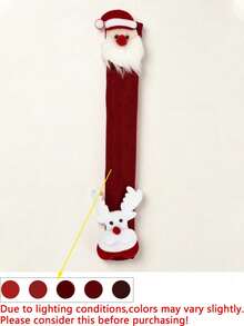 Christmas Style Refrigerator Handle Cover - Suitable For Various Appliances (Refrigerator, Microwave, Dishwasher); Ideal Choice For Indoor Christmas Decoration And Holiday Party Supplies; Washable Handle Cover, Create Festive Atmosphere - Multicolor - View 15