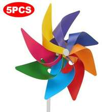 5X Kid Colorful Wind Spinner Pinwheel Windmill Garden Yard Patio Lawn Decor UK. - UK-h272301 - View 3