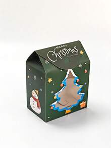 5pcs/10pcs/20pcs High-Appearance Christmas Window Stand-Up Candy Bags, Stand-Up Design, Holiday Party Favor Treat Pouches - View 5