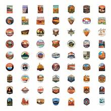 64PCS Utah Stickers Aesthetic Vinyl Stickers High Quality Stickers Decals Scrapbook,Journaling,Laptop,Bumper,Skateboard,Water Bottles,Computer,Phone Stickers Can Bring A Lot Of Fun To Your Life,The Perfect Gift For Adults - U - View 3
