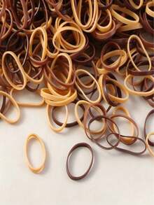 500/1000/2000 Pieces/Sets Women's Disposable High Elastic Rubber Bands Black Colored Rubber Bands - Multicolor - View 8