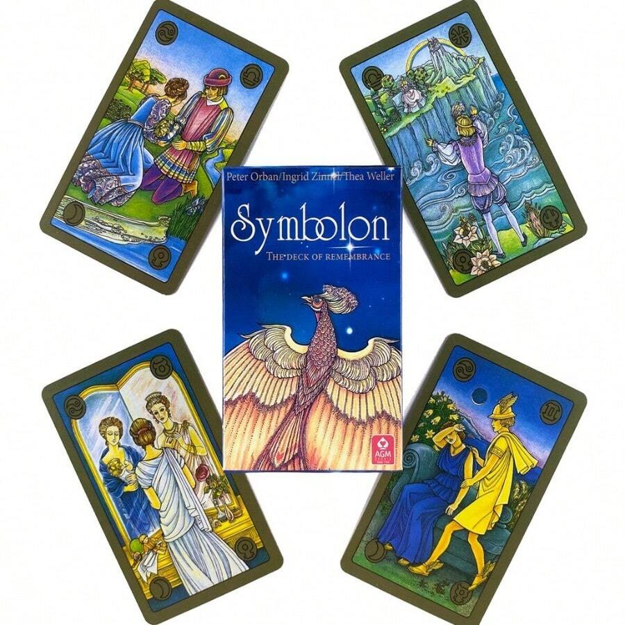 Kartu Tarot Symbolon, Permainan Papan Pesta Santai, Ramalan, Kartu Oracle. - Putih - View 1