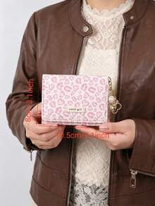 Leopard Print Multi-Function Card Holder Pouch Mini Wallet Women Wallet Purse Small Wallet A Fashionable Ladies' Wallet Multi-Slot Storage Wallet - Multicolor - View 7