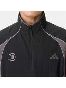 Adidas Men's Sports Jacket ST TIRO MESH TT Football Sports Stand Collar Woven Jacket KX2845 - Black - View 5