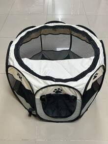 Foldable Portable Pet Fence, Suitable For Puppies, Adult Dogs, Cats And Rabbits, 8-Piece Fence Tent With Detachable Mesh Sunshade, Lightweight Travel Cage, Indoor And Outdoor Use - Multicolor - View 13