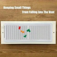 5 buah Penutup Ventilasi Magnetik Putih - Filter Ventilasi Lantai/Dinding/Langit-langit Universal - Pelindung Kisi-kisi AC Anti Debu, Desain Sederhana (Sesuai Ukuran Ventilasi Standar), Cocok untuk Hari Thanksgiving dan Natal - Putih - View 5