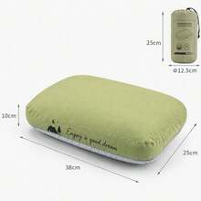 Camping Memory Foam Pillow - Ultra-Light Travel Pillow With Storage Bag, Suitable For Outdoor Camping, Sports, Hiking - Green - View 4