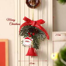 1pc Christmas Decoration Door Hanging Premium Bell Ornament Christmas Tree Hanging Decor Window Display Scene Arrangement Wall Hanging Ornament - Decorative Pendant - View 12