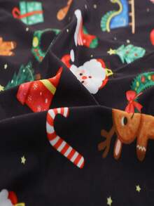 1‑Pack Men Fun Christmas Boxer Briefs, Santa Gingerbread Wreath Bell Print Trunks, Soft Comfortable Fit, Creative Christmas Present For Casual Wear - Multicolor - View 6