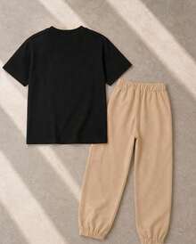 Tween Boys Extended Size Sets - Black - View 4
