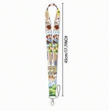 1 Piece Vintage Collage Print Lanyard With Card Holder, Cute Dog Mushroom Butterfly Pattern ID Badge Holder For Student Office Work, Cute Gift - Multicolor - View 10