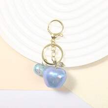 Korean Dongdaemun Colorful Resin Apple Keychain Cute Bag Pendant Fashion Versatile Keychain Wholesale - Multicolor - View 10
