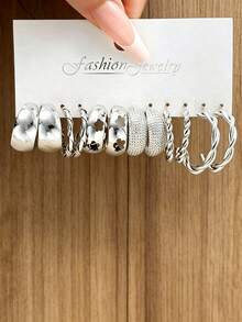 12pcs Minimalist Earring Set For Women, Ideal For Date & Holiday Gift - Yellow Gold - View 13