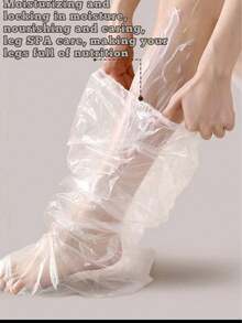 200pcs/Pack Disposable Plastic Transparent Foot Care Socks, Foot Masks, Foot Soaking, Shoe Fitting Covers - Multicolor - View 5