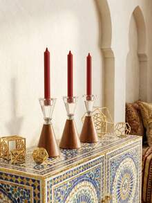 Light Luxury High-Quality Exquisite Candle Holder – Table Wedding Home Ambiance Soft Decor Prop For Living Room, Office, Party& New Year Gift - Multiple Styles - View 8