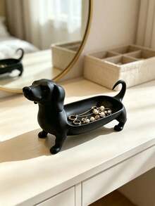 Dachshund Jewelry Storage Tray, Vanity Ring & Watch Organizer, Entryway Key Holder, Bedroom Nightstand Phone & Glasses Storage Box, Multi-Functional Personal Item Organizer, Bathroom Accessories, Squishy, Stocking Fillers, Personalized Gift, Travel Essential, Kitchen Organizer Storage, Birthday Decorations, Christmas - Multicolor - View 5